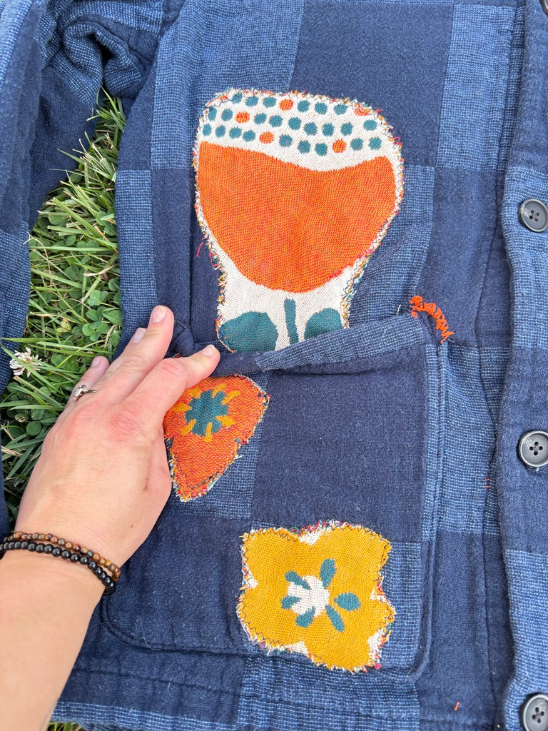 The Beaver Moon Shacket – Upcycled Blanket Jacket | Cozy Sustainable Cottagecore Outerwear