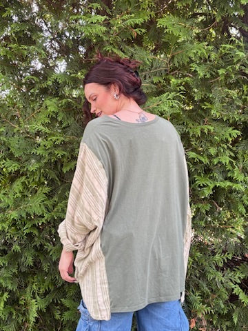 The Music City Shacket – Upcycled Oversized Nashville Jacket | Handmade Sustainable Fashion