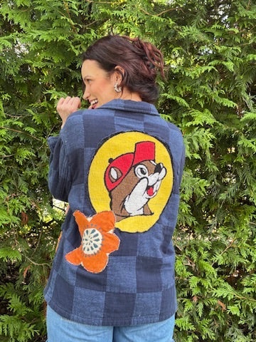 The Beaver Moon Shacket – Upcycled Blanket Jacket | Cozy Sustainable Cottagecore Outerwear