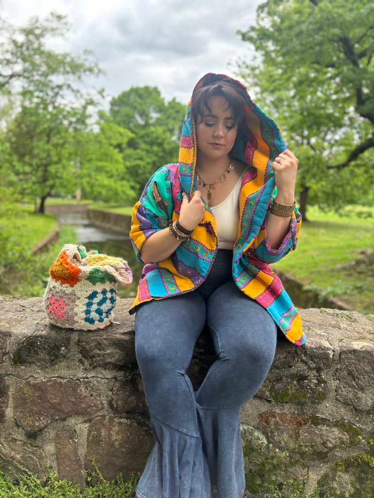 The Riverbend Snug Rug – Upcycled Oversized Sleeping Bag Shacket