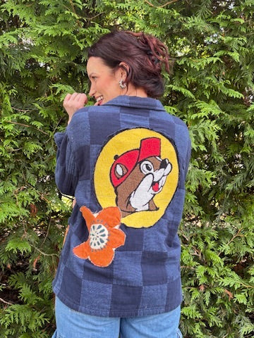 The Beaver Moon Shacket – Upcycled Blanket Jacket | Cozy Sustainable Cottagecore Outerwear